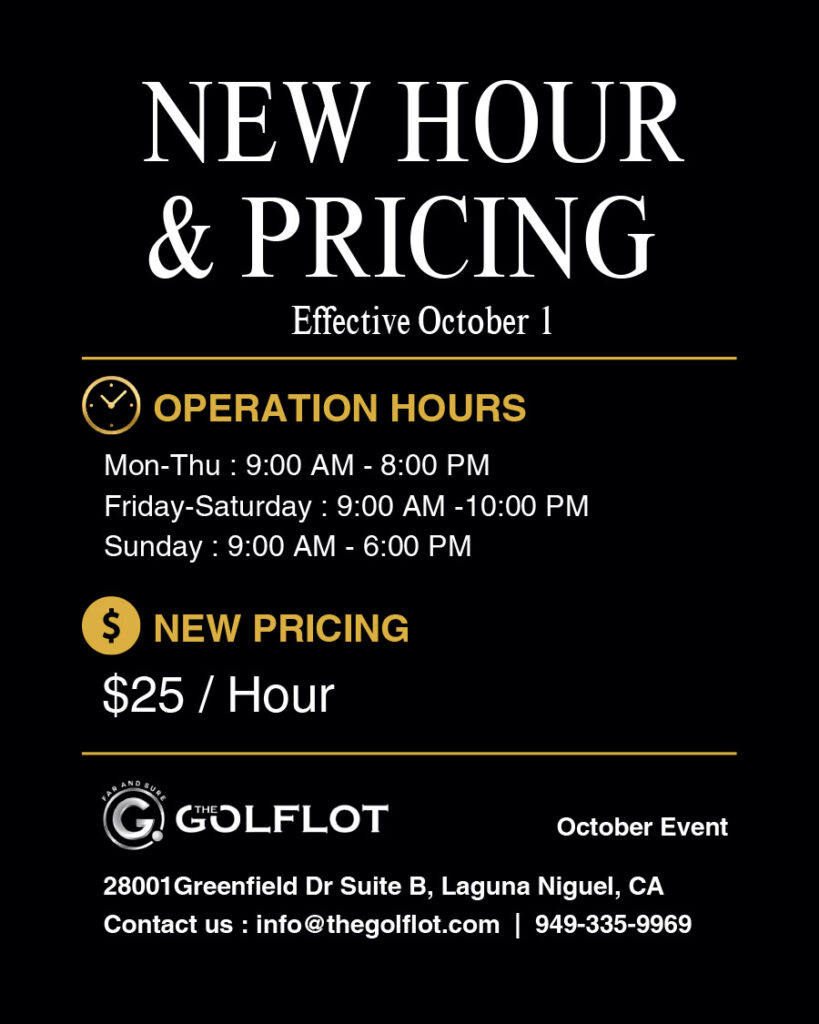 New Hour & Pricing Banner
